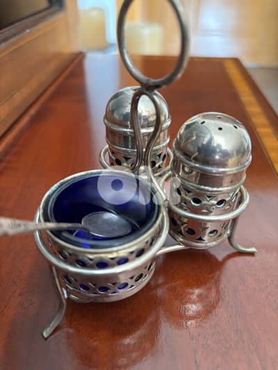 Various silver-plated items