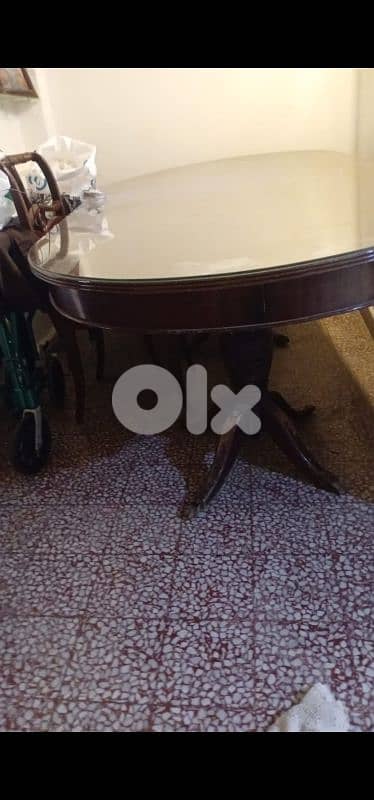 Table dinner big size (Zein wood) for 12 persons(Antique) 1