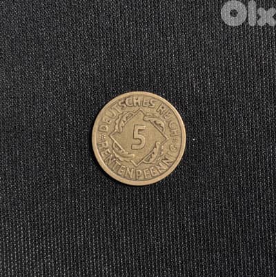 5 Rentenpfennig 1924 Coin, Deutsches Reich