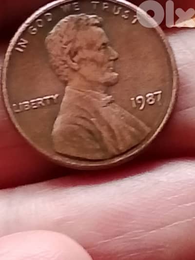 1 cent   & 1  dime 1987