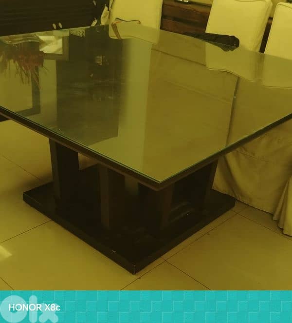 negotiable Dining table with his dining chairs 2