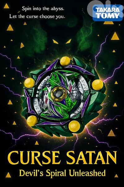 Original Takara Tomy Curse Satan Beyblade Burst