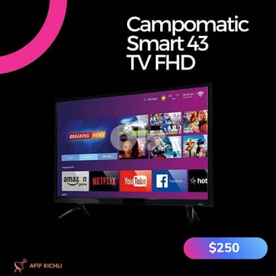 Campomatic Samsung LED 32/43/50/55/65 Smart تلفزيون كفالة شركة