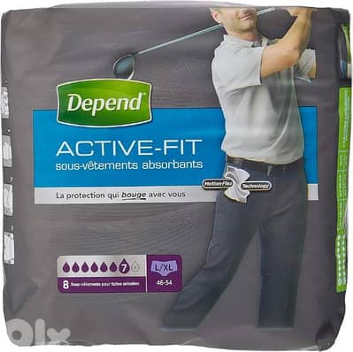 depend active fit pants , L/XL , 8pc/pkجمله