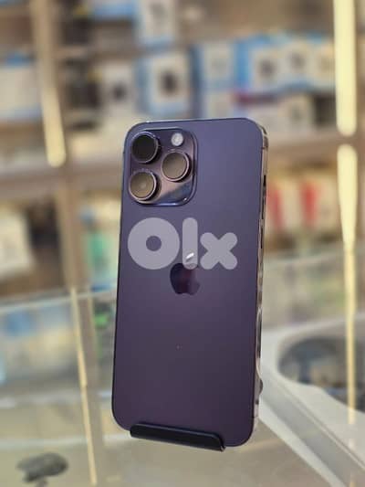 Used 14 pro max 256 gb purple
