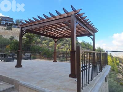 wooden tents
