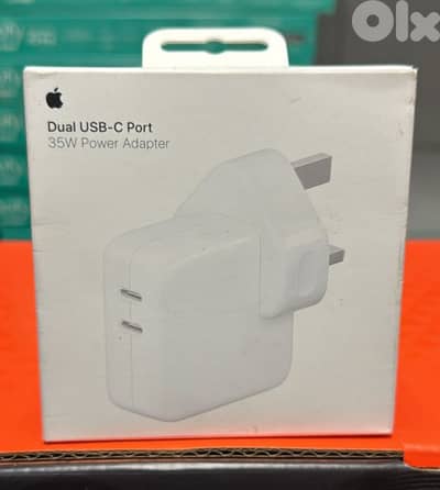 Apple 35w dual usb-c port adapter 3pin