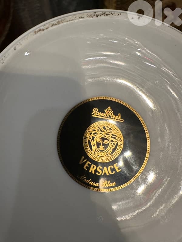 Rosenthal meets Versace Medusa blue Vase 2