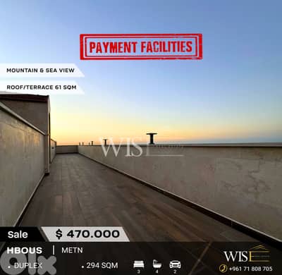 Stunning 294 SQM Duplex for SALE in a Prime Location In Hbous!