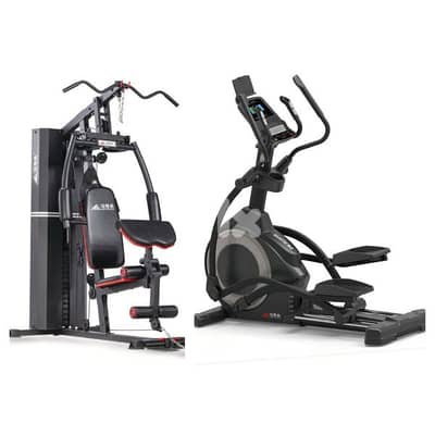 2 items ( homegym- Magnatic elliptical machine