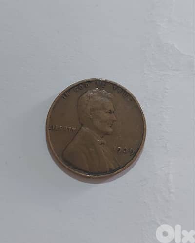USA  Lincolin Wheat cent coin year 1939