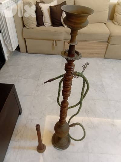 اركيلي انتيك فرنسي نحاس وخشب
