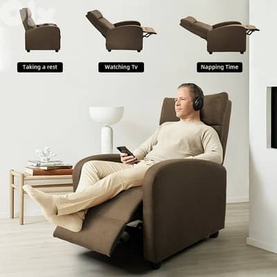 recliner brown color