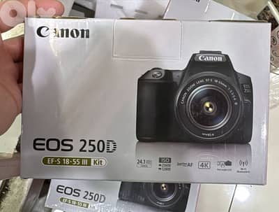 Canon Camera EOS 250D EF-S 18-55 III  IS STM Kit