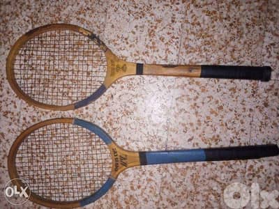 Vintage wooden tennis rackets davis cup