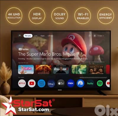 smart tv STARSAT 55inch google tv qled
