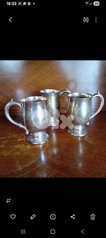 Tankard silverplated