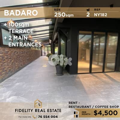 Restaurant for rent in Badaro NY182 مطعم للإيجار  في بدارو