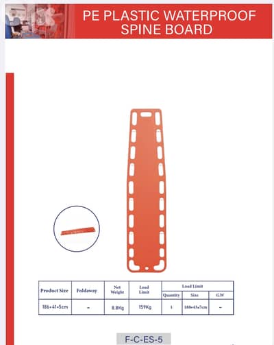 PE Plastic Waterproof Spine Board