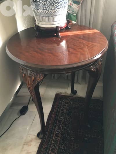 two pieces of side table regency