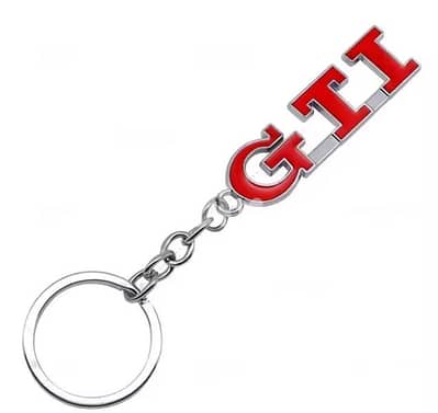 Volkswagen GTI Logo Metal Keyring
