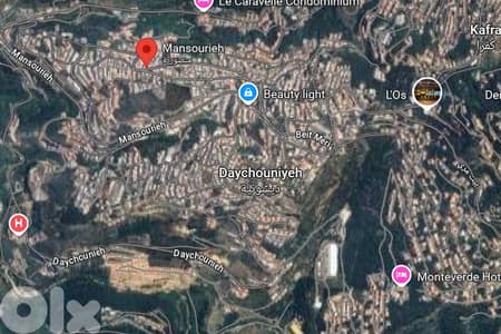 10,300m2 Prime land+mountain view 4sale in Mansourieh-أرض في المنصورية