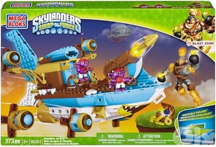 mega bloks skylanders sharpfin boat 373pc