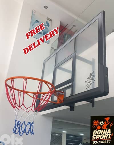120$ hoop basketball mounted Backboard (120cmx80cm)