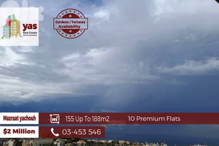 Mazraat Yachouh 155m2 Up To 188m2 | 10 Flats | High-End | View | JO/EW