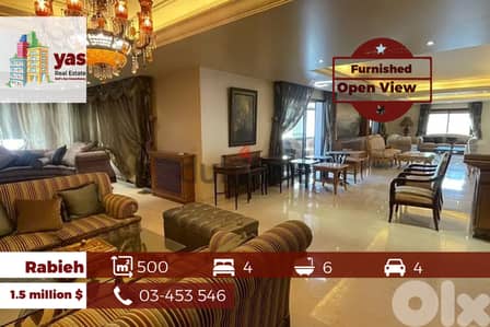 Rabieh 500m2 | Furnished | Decorated | Open View | High End | OH
