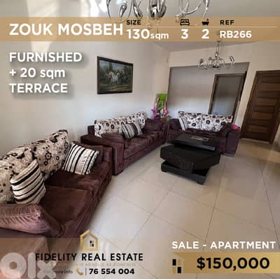 Apartment for sale in Zouk Mosbeh RB266 شقة مفروشة للبيع في زوق مصبح