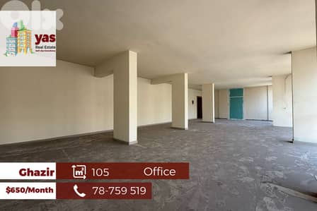 Ghazir 105m2 | Office | Rent | Prime Location | Main Road | EH