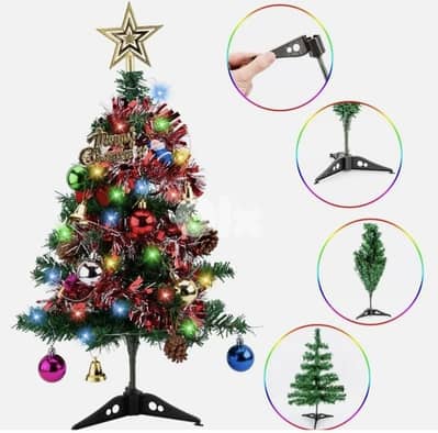 60cm Mini Christmas Tree with 24 colored balls/4$ delivery