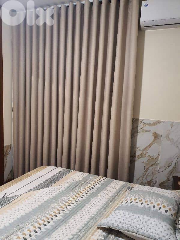 Curtains $10 per meter - برادي مخمل المتر ب10$ والتركيب الخياطة مجانا 6