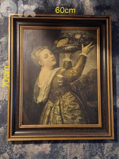 european oil painting on wood