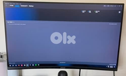 barely used MSI MAG FHD 27” curved monitor