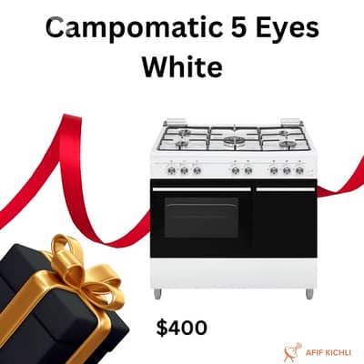 Campomatic Superchef 5 Eyes White-Stainless كفالة شركة