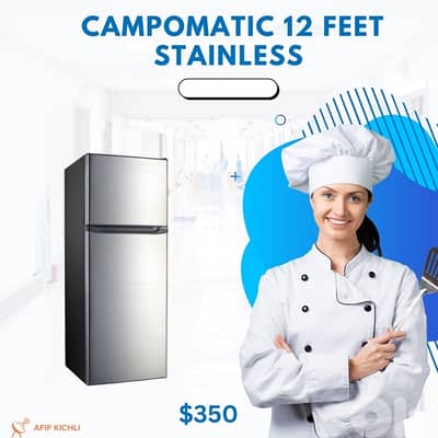 Campomatic Hyundai 12 Feet White/Stainless كفالة شركة