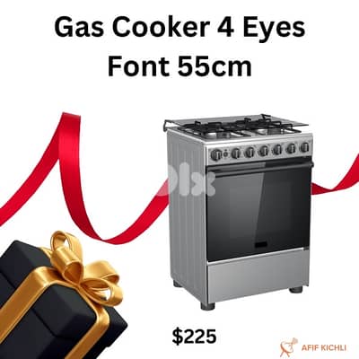 Gas Cookers 4 Eyes فرن غاز كفالة شركة