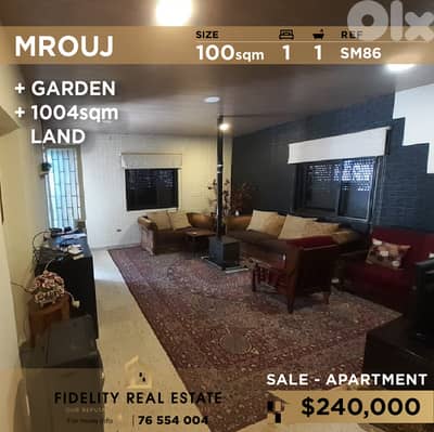 Apartment for sale in Mrouj SM86 شقة للبيع في مروج