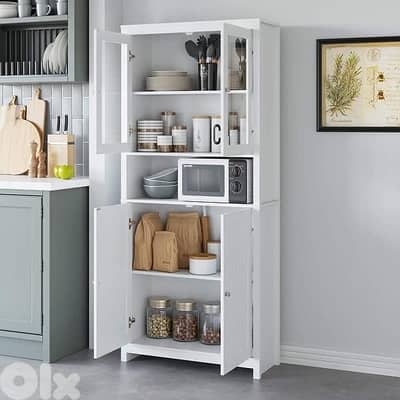 kitchen cabinet and bookcase