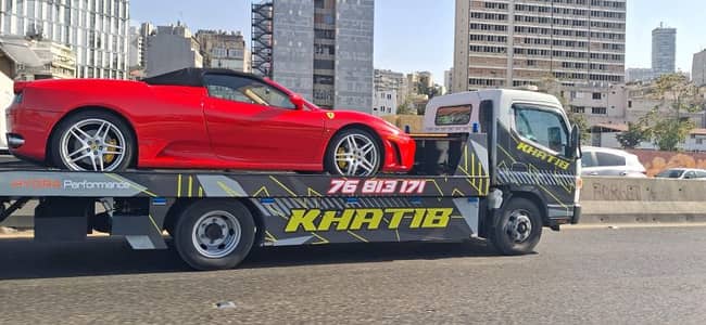 بلاطة هيدروليك لنقل السيارات خدمة سريعة