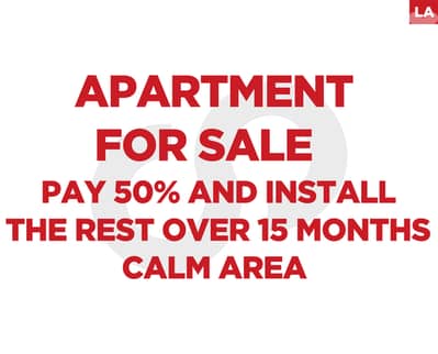 Pay 50% and install the rest over 15 months IN Nabatieh ! REF#LA129647