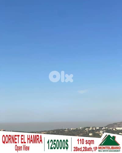 110 sqm Apartment For Sale in Qornet El Hamra (قرنة الحمراء) + View