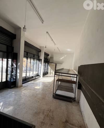 60m Commercial space high ceiling+125m basement Beirut Basta Tahta