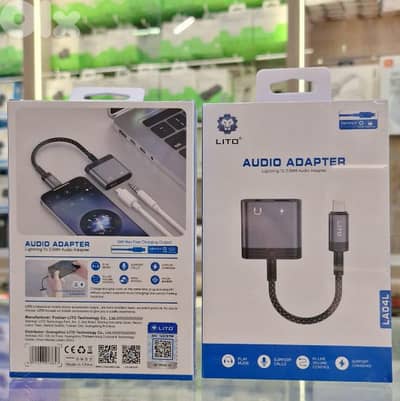 LITO AUDIO ADAPTER LIGHTNING TO 3.5MM AUDIO ADAPTER LA04L