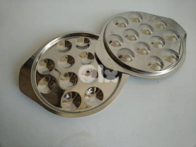 Set of two stainless steel snails plates - Not Negotiable