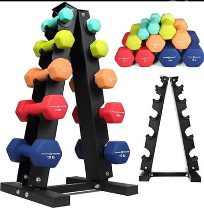 Dumbbell Rack Geo Gym Equipment معدات رياضية متنوعة