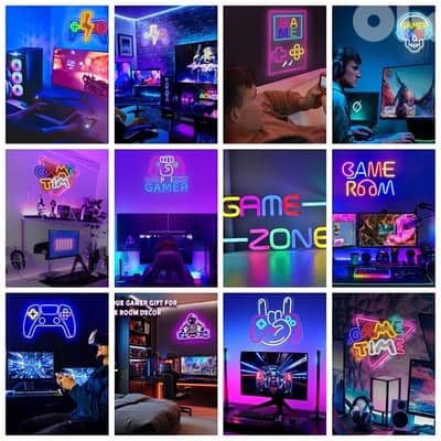 Gaming LED Wall Neon Signs For Gaming Decor starting 25$