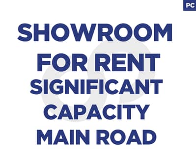 Showroom for Rent – Zgharta Main Road ! REF#PC130079 !